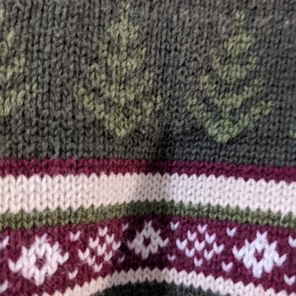 Gymboree Hooded Sweater 12-18 Months Green Jacket Christmas Vibe - Picture 6 of 8